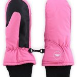Tough Outdoors Kids Winter Snow & Ski Mittens – Youth Mitts Gloves Designed for Skiing & Snowboarding – Waterproof, Thermal Nylon Shell & Synthetic Leather Palm – Fits Toddlers, Junior Boys and Girls