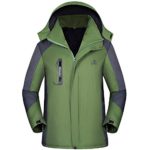 YKARITIANNA Men’s Windproof Anorak Skiing Jogger Comfy Winter Outdoor Hoodie Zipper Brushed Removable Sport Assault Coats