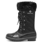 DREAM PAIRS Women’s River_1 Black Mid Calf Winter Snow Boots Size 7 M US