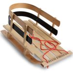 Flexible Flyer Premium Baby Sleigh. Toddler Boggan. Wooden Pull Sled for Kids