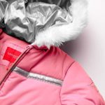 LONDON FOG Girls’ Little Snowsuit with Snowbib and Puffer Jacket, Unicorn Rose Gold Foil, 6X