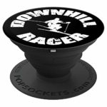 Downhill Ski Racer Black White Vintage – PopSockets Grip and Stand for Phones and Tablets