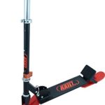 Railz Youth Recreational Snow Kick Scooter – Black & Red, Best Youth Compact Kick SnowScooter, Best Winter Toys, Sled, Scoot, Fold-up, Ski
