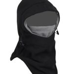 Tahbilk Balaclava Fleece Hood,Heavyweight Cold Weather Winter Motorcycle,Windproof Ski Mask,Ski&Snowboard Gear(Black/Grey)