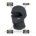 Nxtrnd Lightweight Ski Mask, Shiesty Mask, Tight Fitting Sports Balaclava (Black)