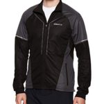 Craft Sportswear Men’s Storm 2.0 Nordic Cross Country Skiing Training Jacket, Black/Dark Grey, X-Large