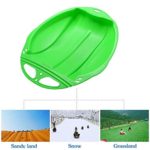 Snow Sleds for Kids and Adult, Beetle Shaped Snow Sledge, Ski Pad Portable Anti-Skid Snow Sled Board with Handle, Outdoor Skiing Board Snow Grass Sand Board for Kids Adults