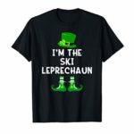 Ski Leprechaun T-shirt Funny St Patrick’s Day Skiing Tee