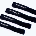 Softride SoftWraps, All Purpose Hook and Loop Tie Down Cinch Straps, Black, 16×1-inch, 4-Pack (26260)