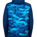 Spyder Active Sports Mens Usst The Hybrid Anorak, Blue CAMO, Large