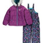 Skechers Girls’ Toddler 2-Piece Heavyweight Snowsuit, Byzantium Purple, 2T