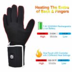 Heated Glove Liners for Men Women,Rechargeable Battery Motorcycle Ski Snow Warmer Mitten Glove Arthritis