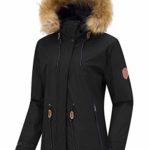 Wantdo Women’s Waterproof Skiing Jacket Insulated Snowboard Jackets Mountain Snow Coat Black M