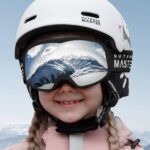 OutdoorMaster Owl Snow Ski Goggles for Kids OTG 100% UV Protection Anti Fog Snowboard Goggles over Glasses(Black Frame+VLT 10% Gray Lens)