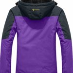 GEMYSE Women’s Mountain Waterproof Ski Snow Jacket Winter Windproof Rain Jacket (Purple, X-Large)