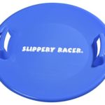 Slippery Racer Downhill Pro Saucer Disc Snow Sled, Blue