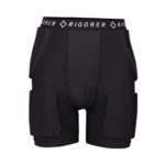 Rigorer Padded Protective Shorts Hip Butt Pad Compression Shorts Pants for Football,Hockey, Snow Skiing,Basketball,Volleyball,Soccer,Rugby,Paintball Black XL