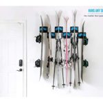 Gravity Grabber – The Ultimate Ski + Snowboard Wall Storage Rack | Save Your Rocker, Tips, and Tails | Damage-Free Ski/Snowboard Storage Rack | Fits any Ski or Snowboard | Ski/Board Wall Storage (1)
