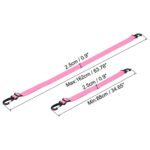PATIKIL Ski Boot Carrier Strap, Snowboard Boots Carrying Strap Adjustable Shoulder Sling for Ski Boots, Ice Skates, Pink