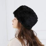 Iusun Men Women Winter Solid Thick Earmuffs Woollen Hat Headgear Windproof Fashion Casual Slouchy Ski Caps