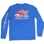 Vineyard Vines Men’s Long-Sleeve Graphic Pocket T-Shirt (Small, Downhill Ski Whale Spinnaker)