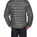 Amazon Essentials Men’s Lightweight Water-Resistant Packable Puffer Jacket, Charcoal Heather, X-Small