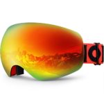 Zionor X10 Ski Snowboard Snow Goggles OTG for Men Women Youth Anti-Fog UV Protection Helmet Compatible