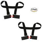 NKTM 2 Packs Portable Double Ski Carrier with Two Velcros for Skiing Enthusiasts Ski Essential Equipment