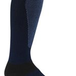 Wigwam Men’s Snow Sirocco Knee-High Performance Wool Ski Socks, Navy,Sock size : Large ( shoe Size : Men’s 9-12 , Women’s 10-13)
