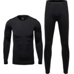 Hi-crazystore Men’s Underwear Winter Ski Fleece Thermal Set Warm Top and Bottom (M)