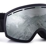Ski & Snowboard Goggles – Dual-Layer Lens Snow Goggles for Skiing, Snowboarding, Motorcycling & Winter Sports – Anti-Fog and Helmet Compatible – UV400 Protection – Fits Men, Women & Youth
