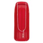 Avalanche Brands | Classic 48″ Downhill Toboggan Snow Sled | Red | Fit for 2 Riders