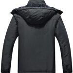 OTU Men’s Waterproof Ski Jacket Snowboarding Windbreaker Warm Winter Hooded Mountain Snow Coat