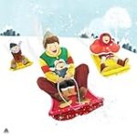 Dad! let’s go sledding in the snow! [to the snow sled site, go! go!]
