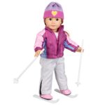 Dress Along Dolly Skiing Doll Clothes for American Girl Dolls: “Let’s Go Skiing” Outfit – (Includes Shirt, Hat, Ski Pants, Ski Jacket, Boots, Poles, and Detachable Skis)