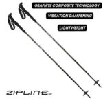 Ski Poles Graphite Carbon Composite – Zipline Blurr 16.0 – U.S. Ski Team Official Supplier (Army Green – Blurr XT, 46″ in./117 cm)