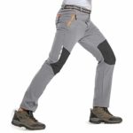 MAGCOMSEN Rain Pants Men Snow Pants Men Softshell Fleece Lined Pants Winter Pants for Men Hiking Pants Mens Waterproof Pants Skiing Pants Snowboarding Pants
