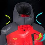 Wantdo Men’s Waterproof Mountain Jacket Fleece Windproof Ski Jacket US M Red M