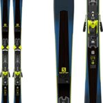 SALOMON XDR 80 Ti Skis w/ Z12 Walk Bindings Mens Sz 169cm Blue/Lime