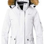 Wantdo Women’s Winter Ski Jacket Mountain Insulated Rainwear Windproof White XL