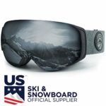 WildHorn Outfitters Roca Ski Goggles & Snowboard Goggles- Premium Snow Goggles for Men, Women and Kids. Features Quick Change Magnetic Lens System with Integrated Clip Lock.