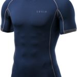 TM-MUB23-NVY_Medium Men’s Short Sleeve T-Shirt Cool Dry Compression Baselayer MUB23