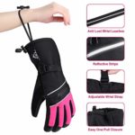 Ski Gloves Waterproof Snowboard Gloves Touch Screen 3M Thinsulate Warm Winter Snow Gloves Cold Weather Gloves for Men Women
