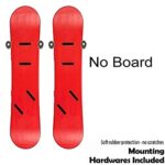 Ski/ Snowboard Storage Rack, Snowboard Display Rack, Wall Mount Storage Organizers, Floating Hanger Rack – Invisible Design – Hold 2 Snowboard – Screws and washer Included – Protect Snow Board