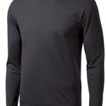 DRI-EQUIP Long Sleeve Moisture Wicking Athletic Shirt-Large-Iron Grey