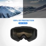 VELLAA Ski Goggles Anti Fog Snowboard Snow Goggles for Men, Women Outdoor Windproof UV Protection