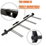 TPSHKE Ski Wall Storage Rack, Holds 8 Pairs, Steel Home and Garage Skis Mount