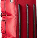 Rockland Rolling Duffel Bag, Red, 40-Inch