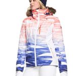 Roxy Jet Ski Premium Snow Jacket Mid Denim Yumi Yamada Print XS (US 0-1)