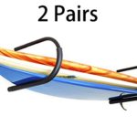 2 Pairs Protek Indoor Outdoor SUP Board Paddleboard Snowboard Surfboard Wakeboard Ski Storage Ceiling Hook or Wall Mount Display Rack Cradle